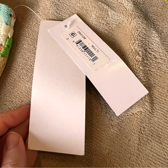 DONNA MORGAN Colourful Crochet Knit Mock Neck Fitted Midi Dress - Size 0 - Picture 8 of 16